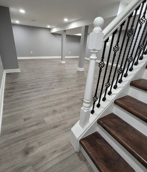 Basement finishing west windsor - after